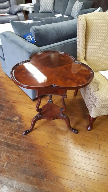 Solid mahogany end table